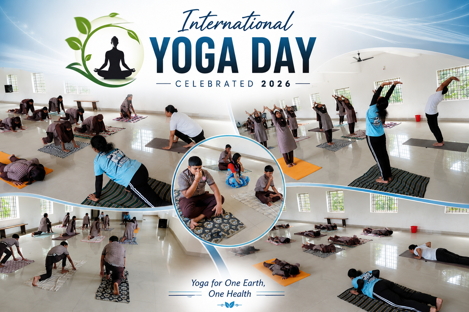 International Yoga Day Celebration 2026 at Anjuman English Medium School, Mukka